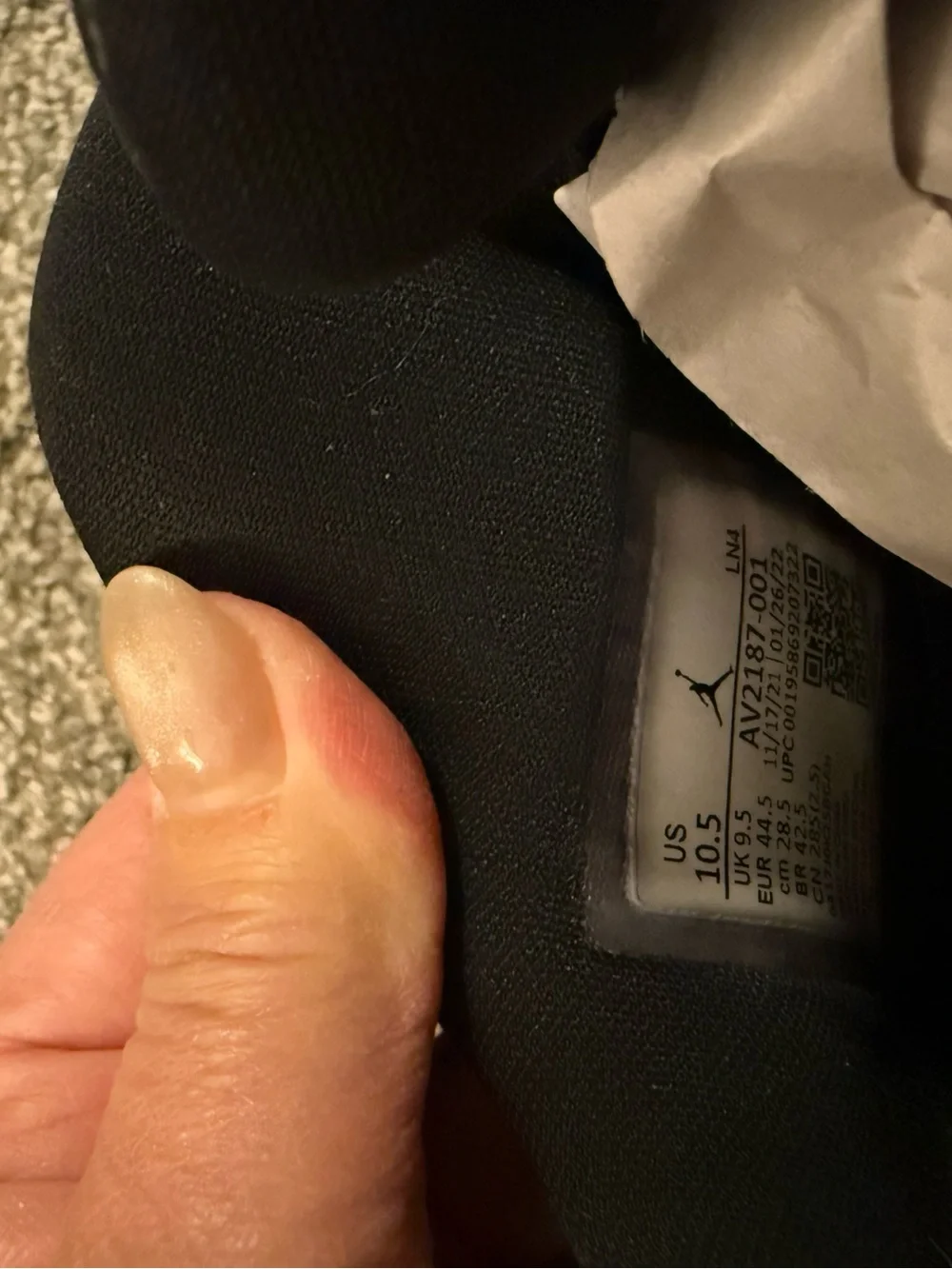 Air Jordan 11 Retro Low Barons, 10.5 M